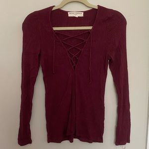 Urban Outfitters Lace Up Top